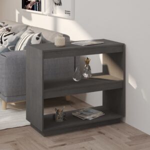 Стеллаж POOD24, серый, 80 x 35 x 71 см, массив сосны