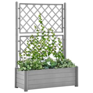 Pood24 taimekast võrega, 100x43x142 cm, PP, kivihall
