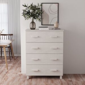Буфет POOD24 белый, 79x40x103,5 см, дерево сосна