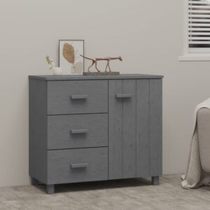 Буфет POOD24, темно-серый, 90 x 40 x 80 см, дерево сосна