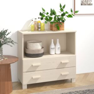 Сервант Pood24, медовый цвет, 85x35x80 см, дерево сосна