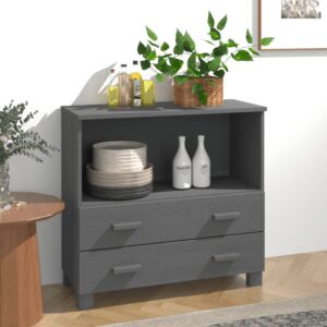 Буфет POOD24, темно-серый, 85x35x80 см, массивная сосна