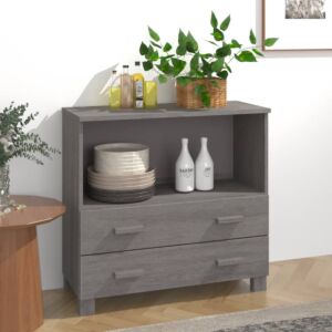 Буфет POOD24, светло-серый, 85x35x80 см, массивная сосна
