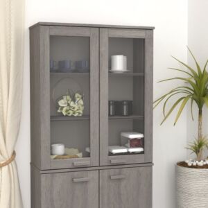 Pood24 на буфете, светло-серый, 85x35x100 см, массивная сосна