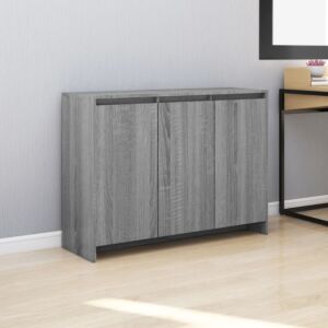 Буфет POOD24, дуб Сонома серый, 102 х 33 х 75 см, ДСП