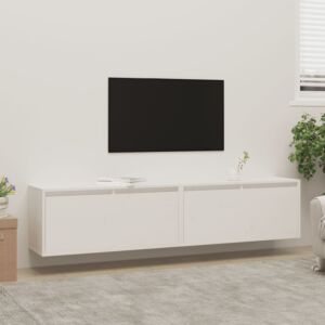 Навесные шкафы POOD24, 2 шт., белые, 80x30x35 см, сосна