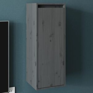 POOD24 Навесной шкаф серый 30x30x80 см, дерево сосна