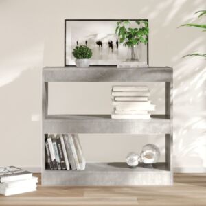 POOD24 книжный шкаф/перегородка, бетонный зал, 80x30x72 см