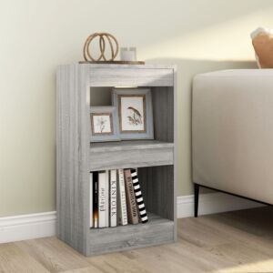 Книжная полка/разделитель комнаты Pood24, Сонома серая, 40x30x72 см
