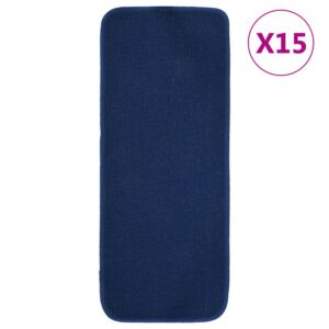 Коврики для лестниц POOD24 15 шт., 60 x 25 см, темно-синие, противоскользящие