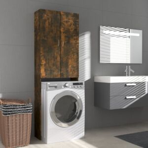 Шкаф для стиральной машины POOD24, копченый дуб, 64 x 25,5 x 190 см