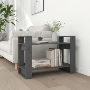 Pood24 книжная полка/перегородка, серый, 80 x 35 x 56,5 см, сосна