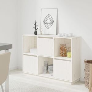 Сервант Pood24, белый, 110,5 x 35 x 80 см, прочная сосна
