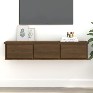 Pood24 навесной шкаф, дуб коричневый, 88 x 26 x 18,5 см, искусственное дерево