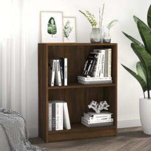 Книжная полка Pood24, коричневый дуб, 60 x 24 x 74,5 см, искусственное дерево