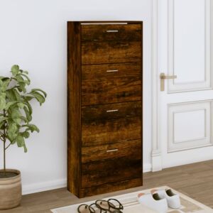Pood24 jalatsikapp, suitsutatud tamm, 63 x 24 x 147 cm, tehispuit