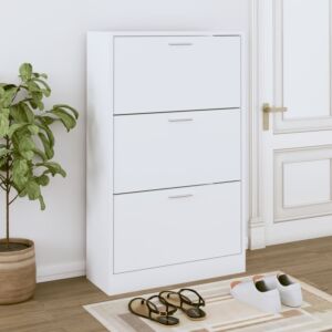 Pood24 обувной шкаф, белый, 63 x 24 x 103 см, искусственное дерево