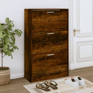 Pood24 обувной шкаф, копченый дуб, 63 x 24 x 103 см, искусственное дерево