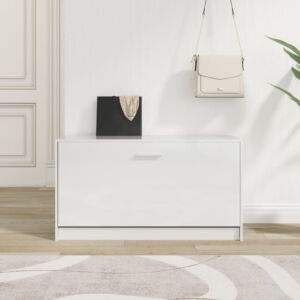 Pood24 kingapink, kõrgläikega valge, 80 x 24 x 45 cm, töödeldud puit