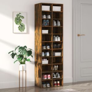 Книжный шкаф Pood24, копченый дуб, 54 x 34 x 183 см, искусственное дерево
