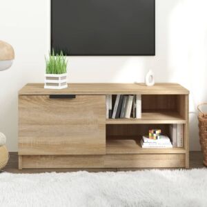 Тумба под ТВ Pood24, дуб сонома, 80x35x36,5 см, искусственное дерево