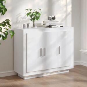 Сервант Pood24 белый 92x35x75 см, искусственное дерево