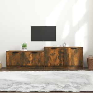 Тумба под ТВ Pood24, копченый дуб, 158,5 x 36 x 45 см, искусственное дерево