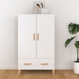 Pood24 высокий шкаф, белый, 70 x 31 x 115 см, искусственное дерево