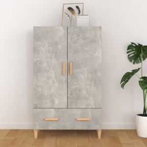 Pood24 высокий шкаф, серый бетон, 70 x 31 x 115 см, искусственное дерево