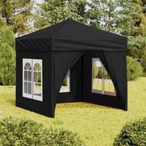 Pood24 kokkupandav peotelk seintega, must, 2 x 2 m