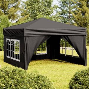 Pood24 kokkupandav peotelk seintega, must, 3 x 3 m