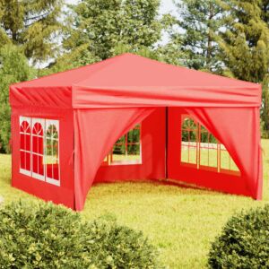 Pood24 kokkupandav peotelk seintega, punane, 3 x 3 m
