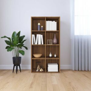 Pood24 книжный шкаф/буфет, коричневый дуб, 66 x 30 x 130 см, искусственное дерево