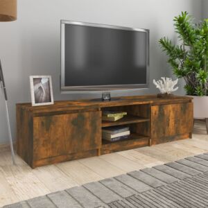 Тумба под ТВ Pood24, копченый дуб, 140 x 40 x 35,5 см, искусственное дерево