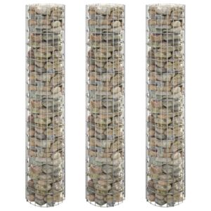 Pood24 ringikujulised gabioon taimelavad 3tk tsingitud teras Ø30x150cm