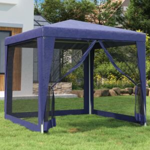 Pood24 peotelk 4 võrgust külgseinaga, sinine 2,5 x 2,5 m HDPE
