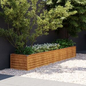 Pood24 taimekast, 291 x 50 x 36 cm, Corten-teras