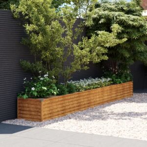 Pood24 taimekast, 386 x 50 x 36 cm, Corten-teras
