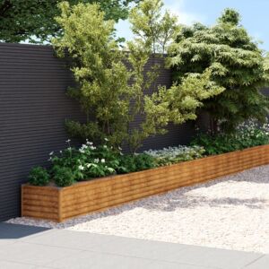 Pood24 taimekast, 1152 x 50 x 36 cm, Corten-teras