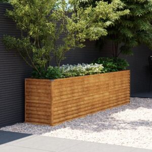 Pood24 taimekast, 291 x 50 x 69 cm, Corten-teras