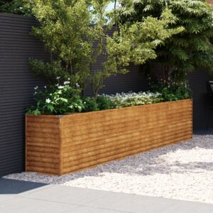 Pood24 taimekast, 385 x 50 x 69 cm, Corten-teras