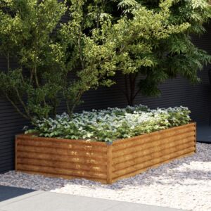 Pood24 taimekast, 195 x 100 x 36 cm, Corten-teras