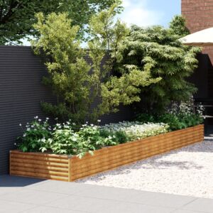 Pood24 taimekast, 482 x 100 x 36 cm, Corten-teras