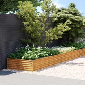 Pood24 taimekast, 960x100x36 cm, Corten-teras