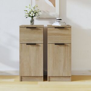 Буфеты Pood24 2 шт, дуб сонома, 30 х 30 х 70 см, искусственная древесина
