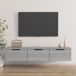 Pood24 навесной шкаф, дуб Сонома серый, 102x30x20 см, искусственное дерево