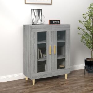 Буфет Pood24, серый, дуб сонома, 69,5 x 34 x 90 см, искусственное дерево