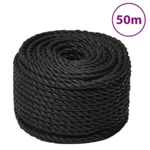 Pood24 töököis, must, 20 mm, 50 m, polüpropüleen