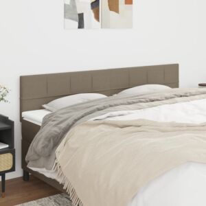 Pood24 voodipeatsid 2 tk, pruunikashall, 80x5x78/88 cm, kangas