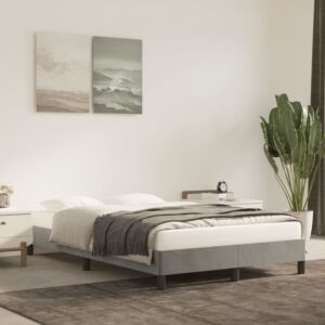 Pood24 voodiraam, helehall, 120 x 200 cm, samet